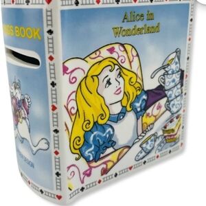 Cardew Design Alice in Wonderland's Cafe Bank Savings Book Designed in England